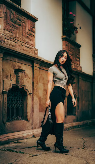 Vestido Midi Canelado